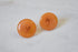 Marbled Butterscotch Bakelite Screw back Earrings